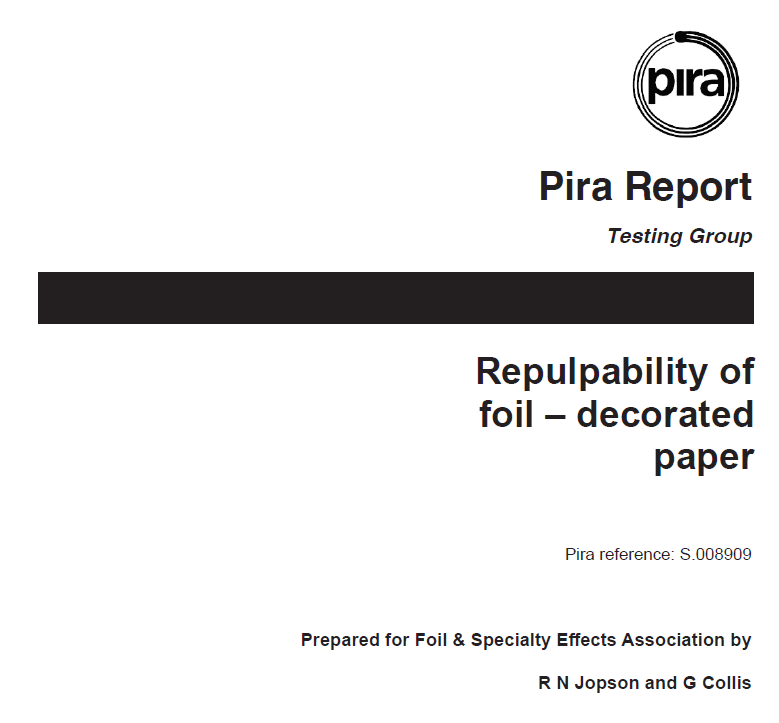 pira report about foil material 100 percent recyclable