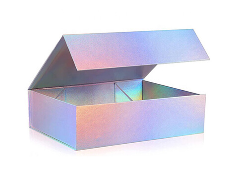 foldable holographic rigid boxes