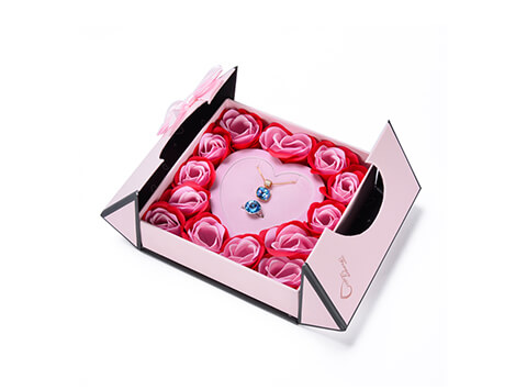 Door Open Jewelry Boxes With Flower