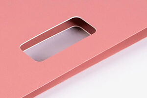 die cut window as handles for euro tote