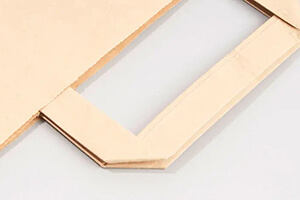 flat paper handles for kraft paper bag