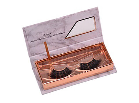 see through window magnetic eyelash packaging boxes