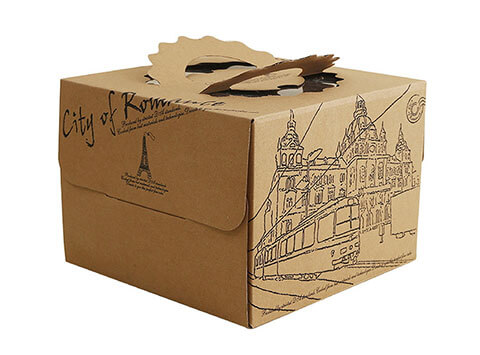 printed kraft cupcake boxes