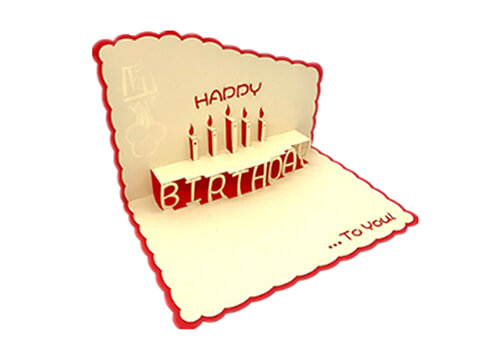 christmas printed 3d envelop card