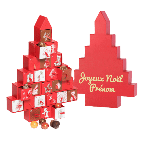 tree shape christmas advent calendar boxes