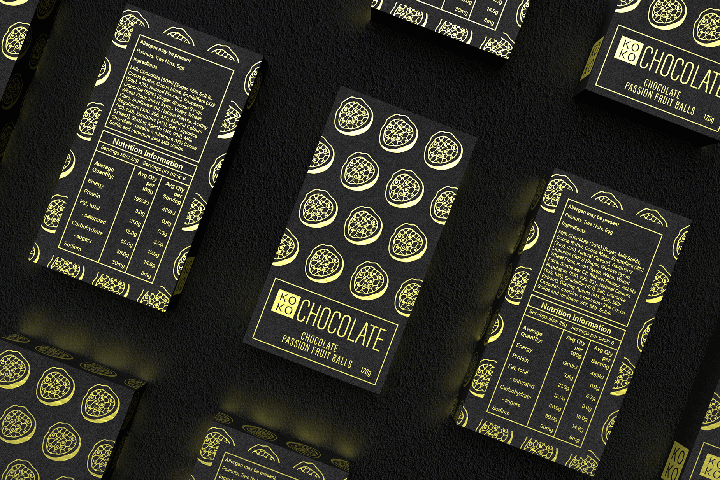 packaging with clear labels QR code messaging