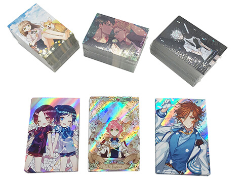 custom holographic trading cards