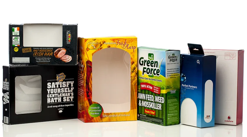 custom transparent window patch sustainable packaging