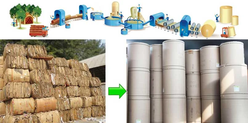 kraft paper production wood pulp chemical process