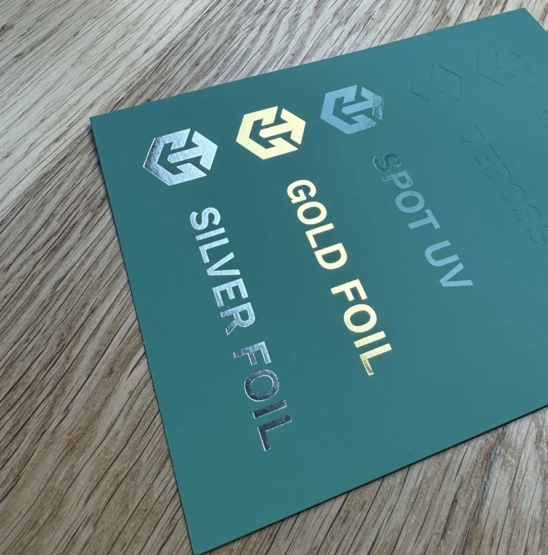 luxury foil stamped packaging reflective design
