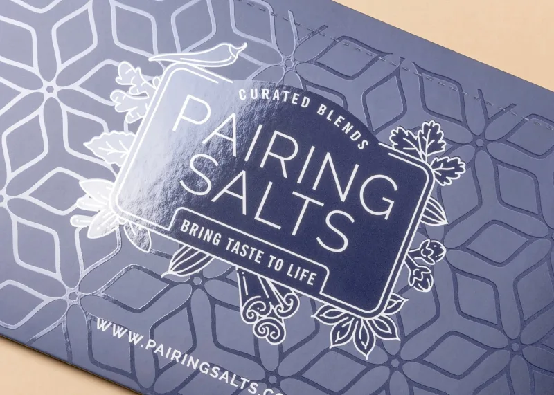 spot UV printing on business cards packaging