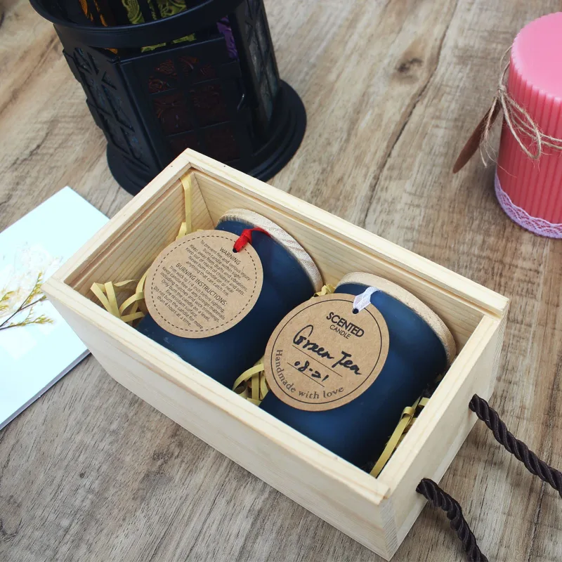 candle packaging hang tags handwritten story rustic twine