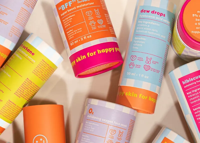 cosmetic packaging color emotion embossing design