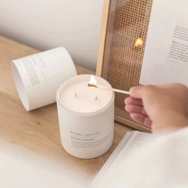 custom vintage candle holder branded packaging