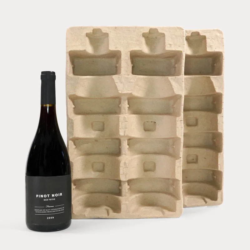eco-friendly sustainable wine paper packaging design