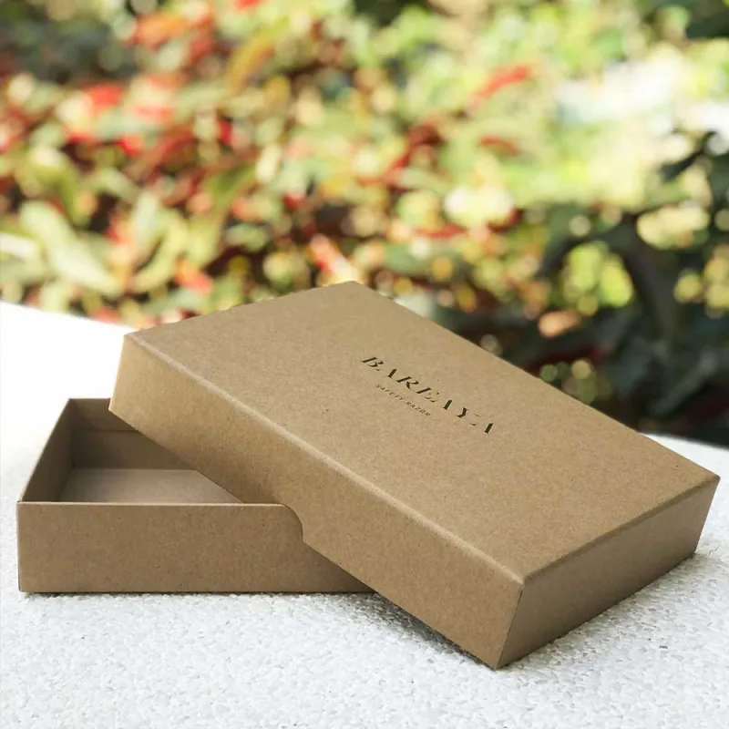 premium rigid box eco-friendly kraft paper packaging