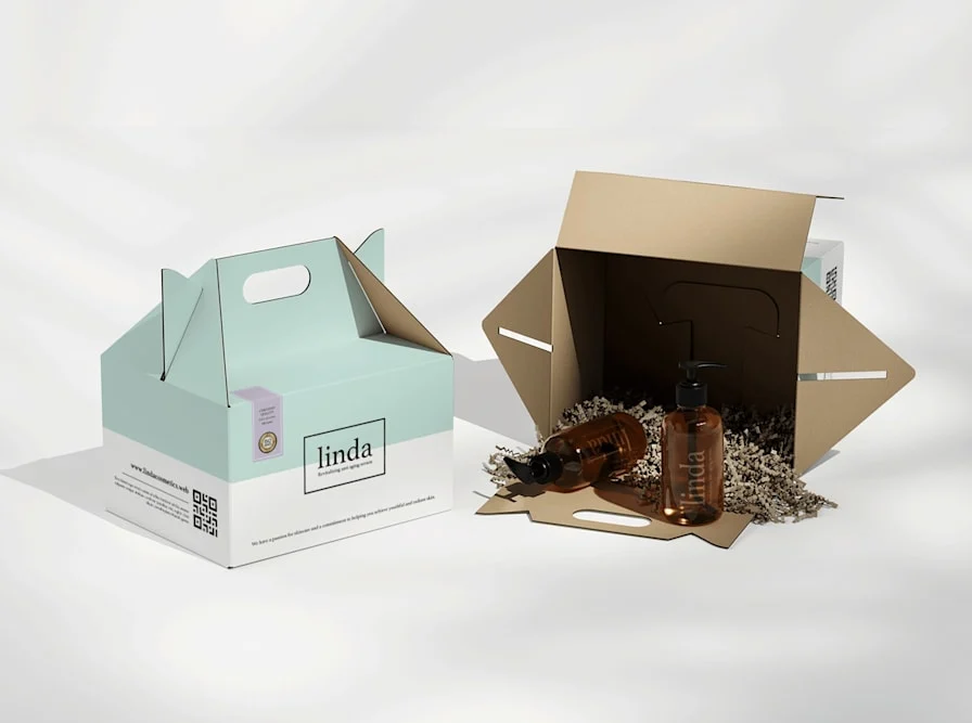 procurement manager choosing unique branded packaging