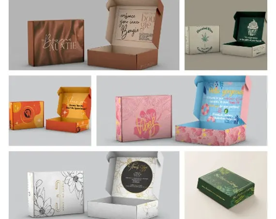 vibrant custom gift box embossed spot UV