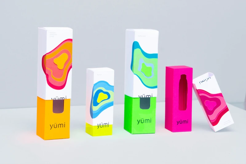 bold shaped innovative cosmetic packaging container