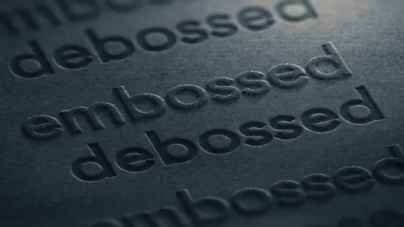 embossed debossed packaging texture luxury touch