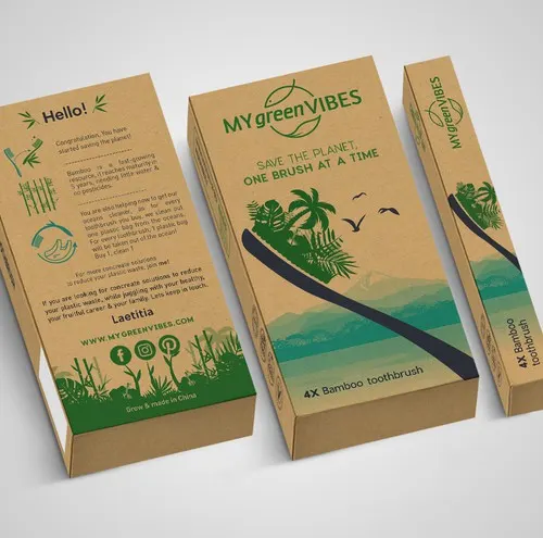 minimalist eco-friendly branded packaging design