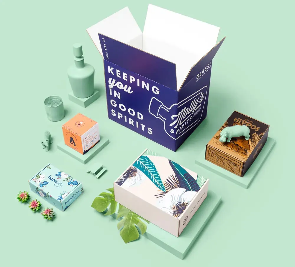 procurement manager choosing unique branded packaging