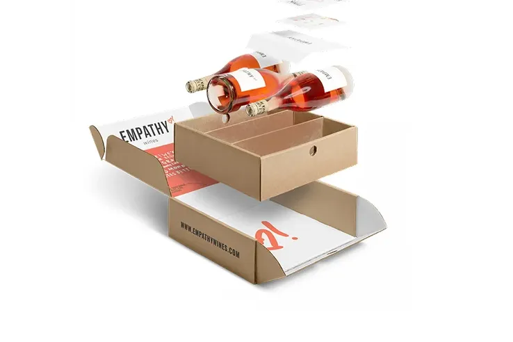 eco-friendly sustainable wine paper packaging design