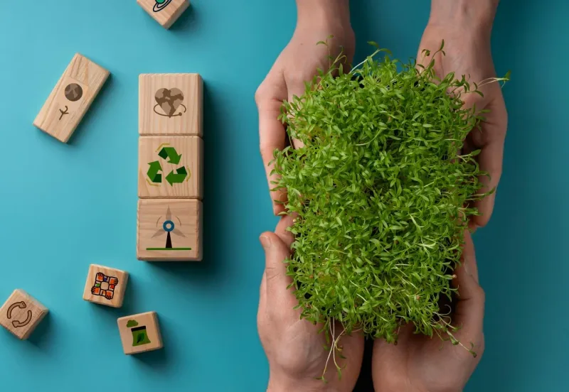 biodegradable eco packaging clean river pollution