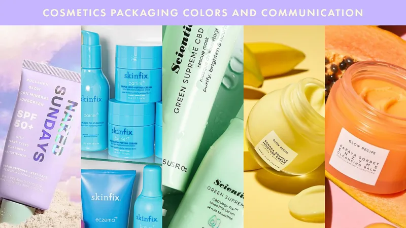 cosmetic packaging color emotion embossing design