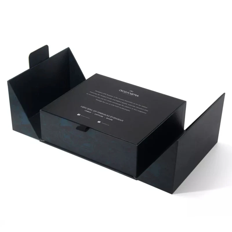 custom premium packaging box distinctive shape insert
