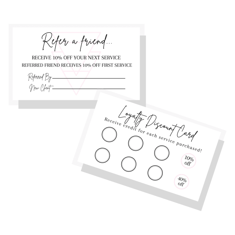 customer referral reward card marketing loyalty
