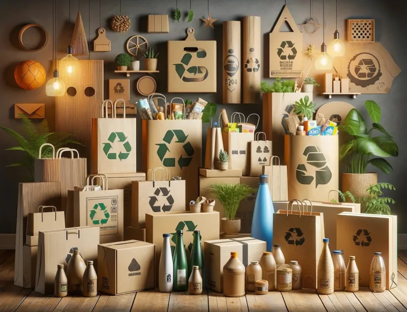 eco friendly recyclable packaging customer unboxing
