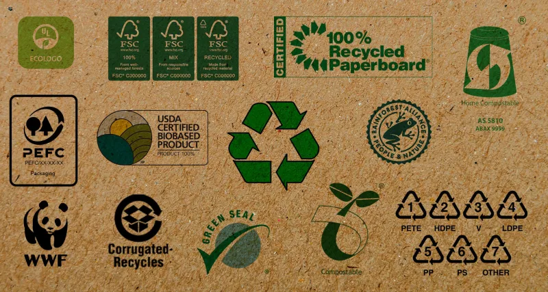 eco-friendly recyclable packaging sustainable brand identity
