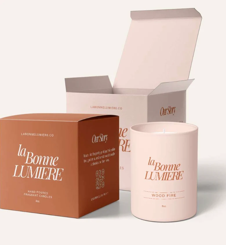 eco friendly sustainable kraft candle packaging box