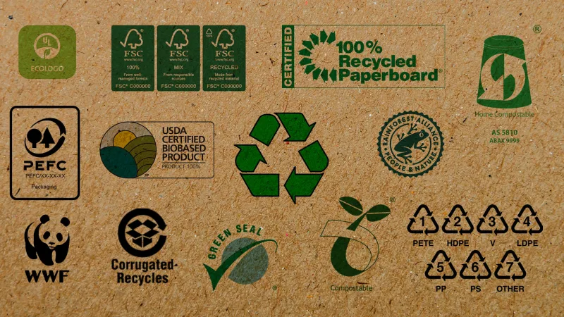 eco friendly sustainable recyclable packaging box
