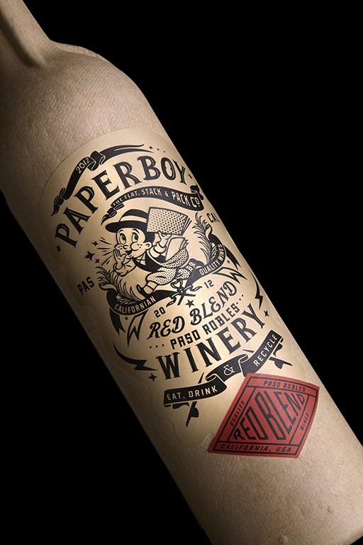 eco-friendly sustainable wine paper packaging design
