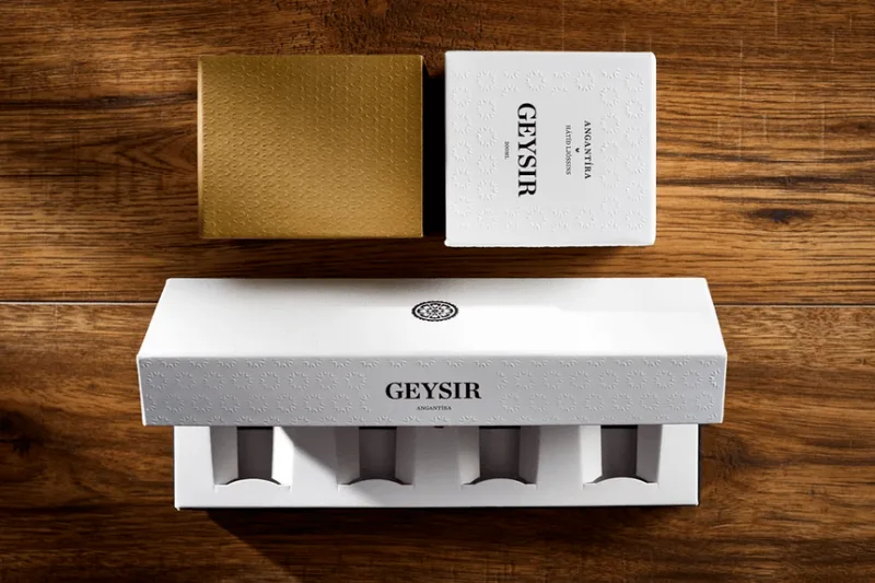 embossed debossed eco friendly textured packaging