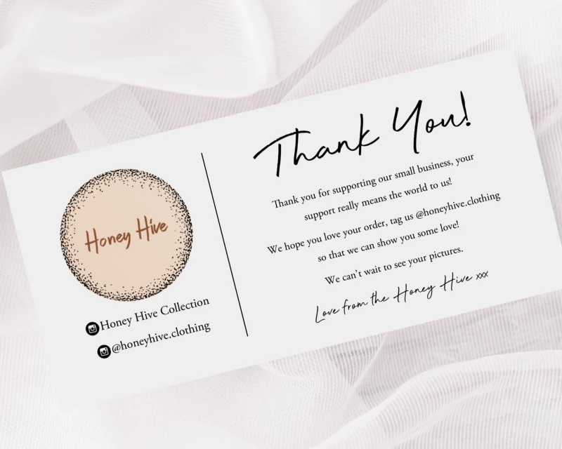 personalised packaging emotional connection thank you