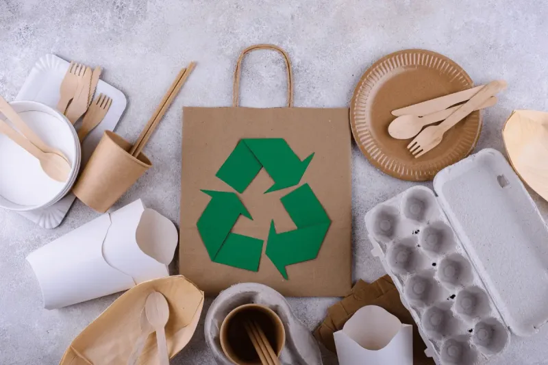 renewable packaging recycled paper forest water conservation