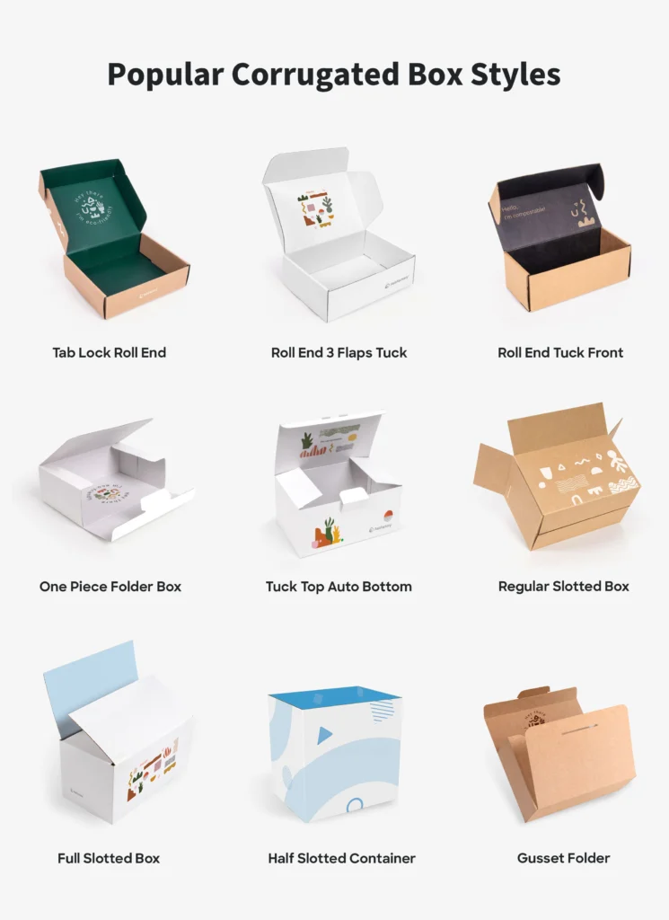 types of carton boxes packaging designs