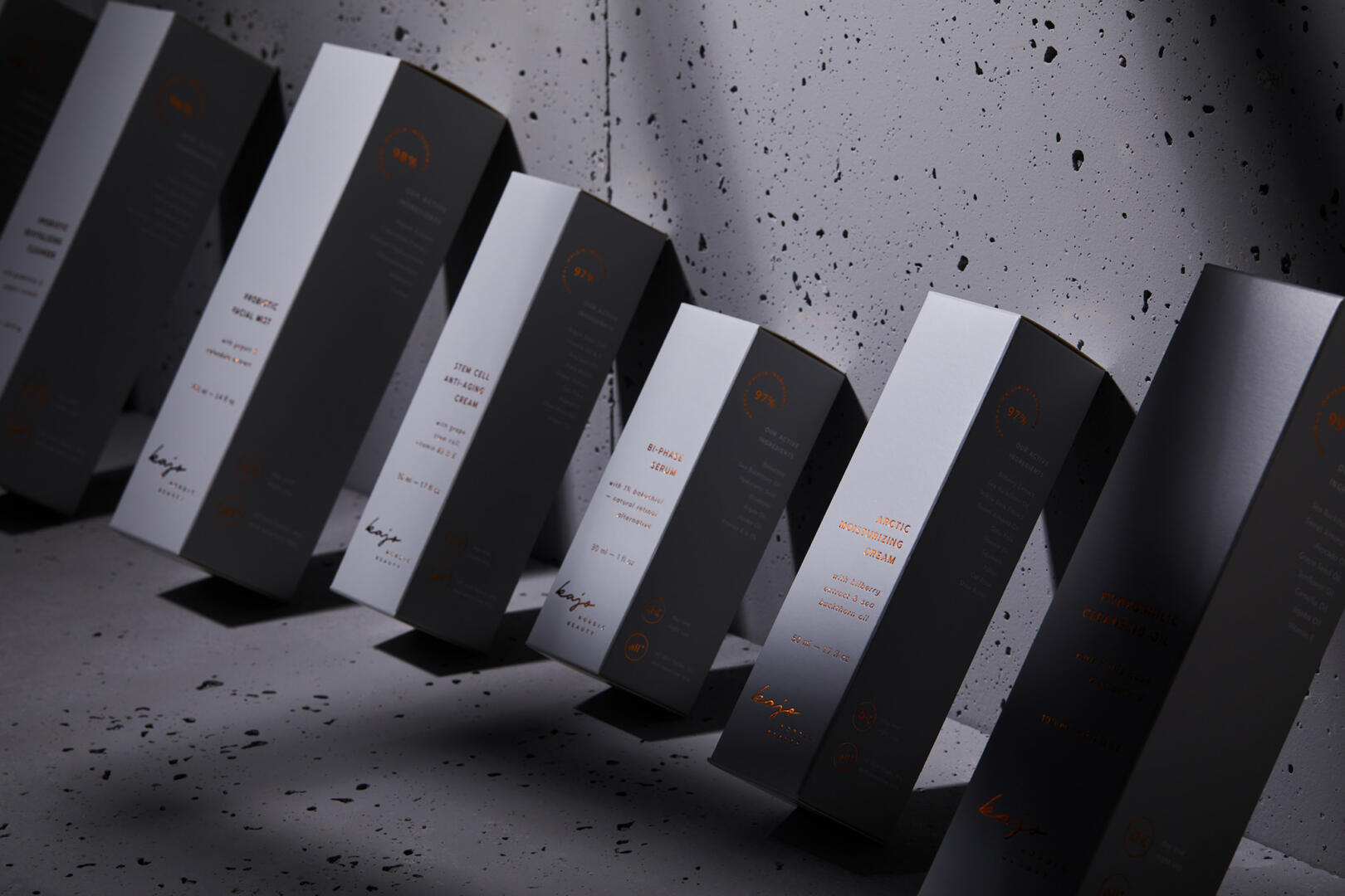 frosted glass eco packaging minimalist cosmetics