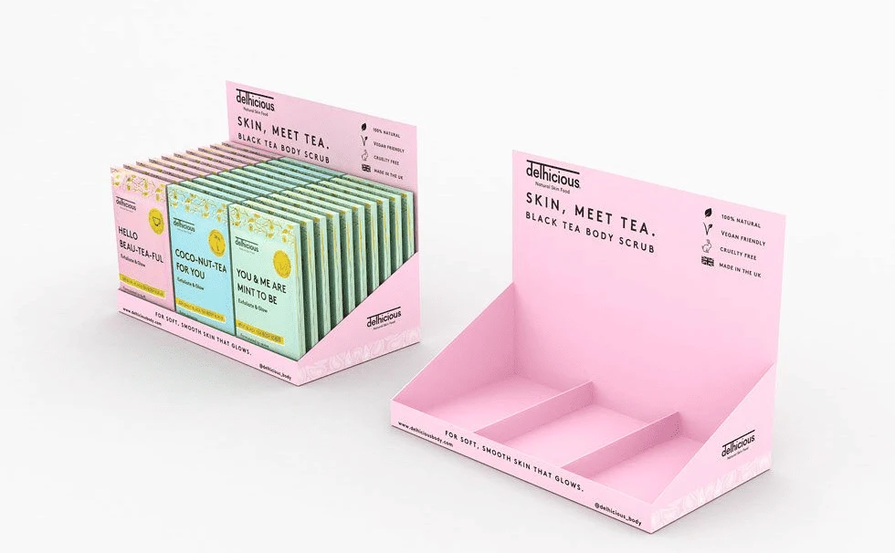colorful product packaging attractive supermarket shelf
