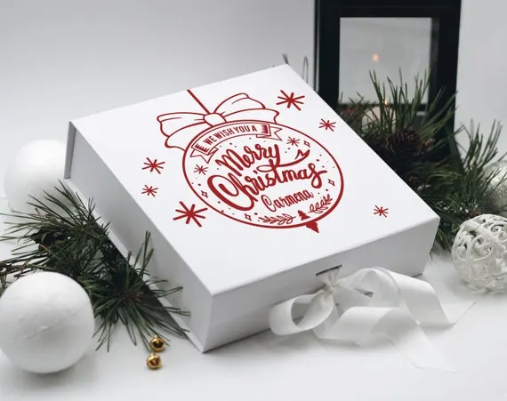 custom seasonal packaging elegant holiday gift box