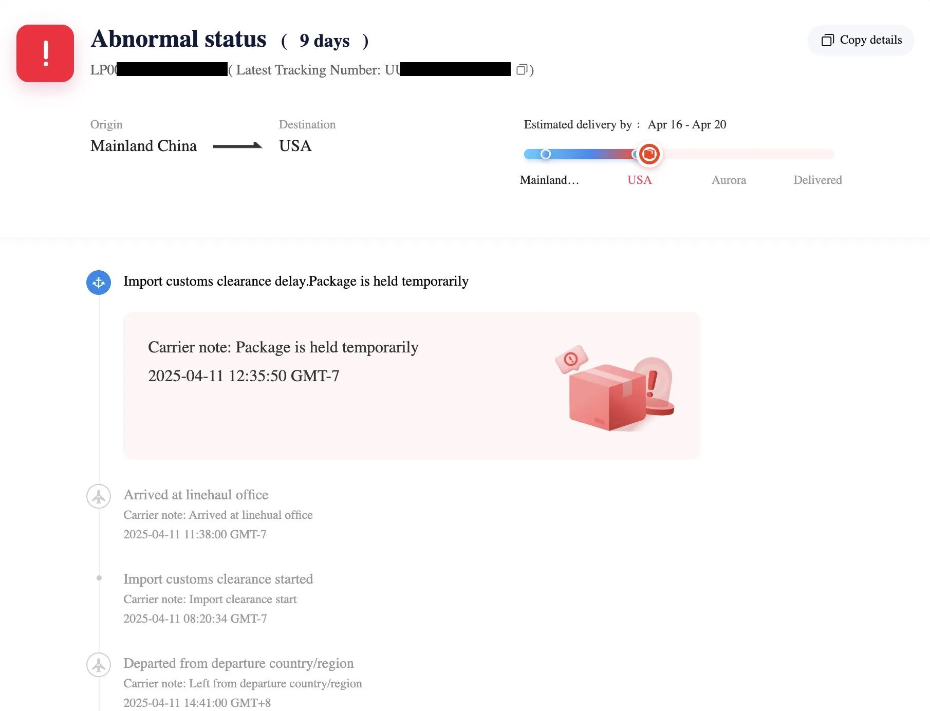 customs clearance delay shipment paperwork logistics