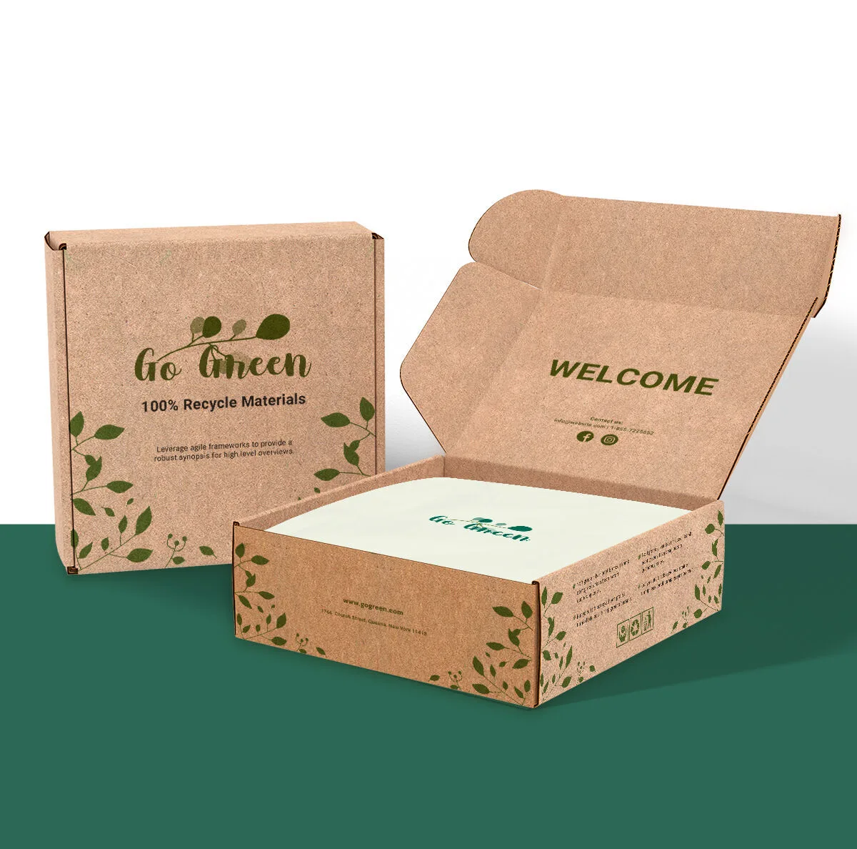 eco-friendly durable packaging materials cardboard glass metal