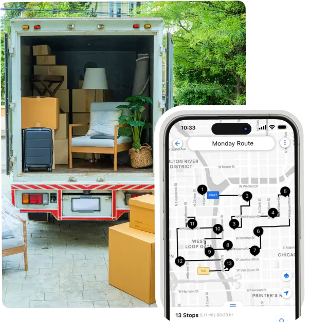 furniture shipment live tracking delivery management