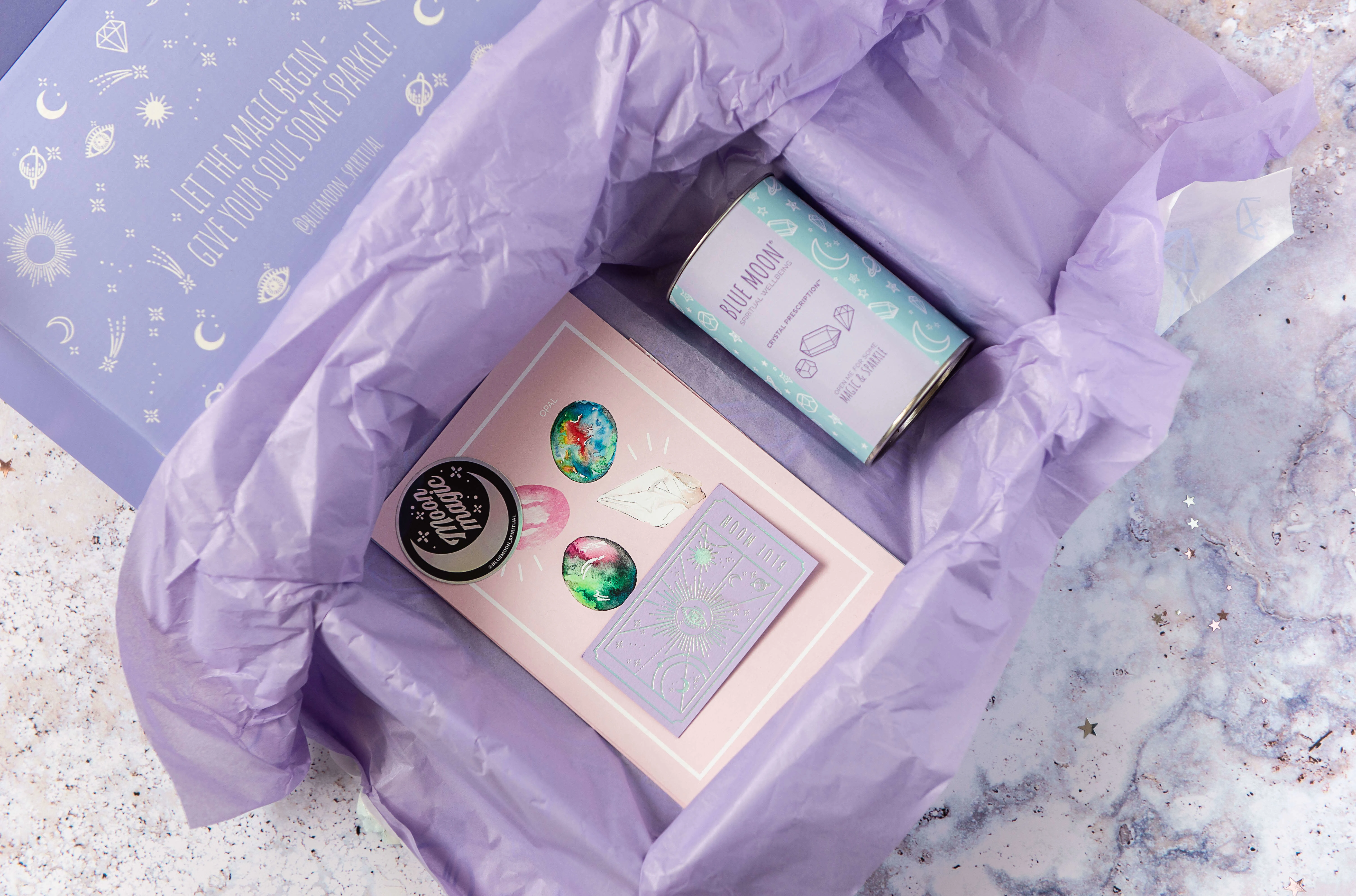 lavender skincare box tactile finish product window