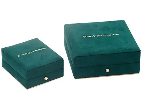custom jewelry boxes with flocking velvet style