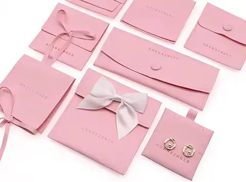 custom pouches for jewelry in different styles