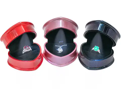 custom special shape jewelry boxes with led light
